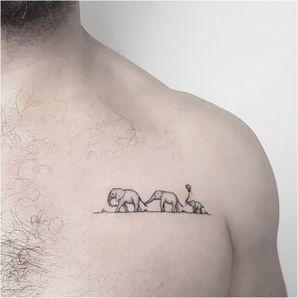 Семейная татуировка слона