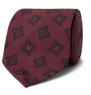 Бордовый галстук Rubinacci