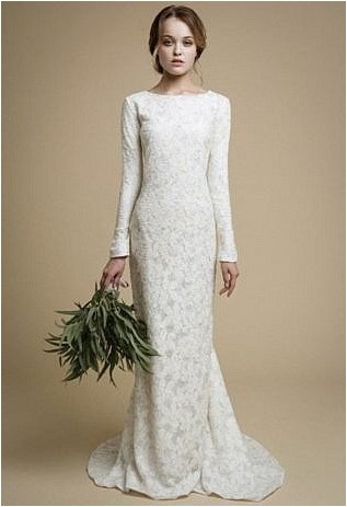 Utta: свадебное платье с длинными рукавами, элегантное облегающее свадебное платье, свадебное платье русалки, кружевное свадебное платье