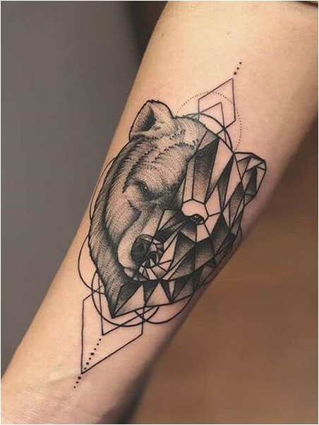 Геометрическая Татуировка Медведя