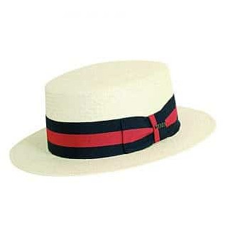 Панамская соломенная шляпа канотье