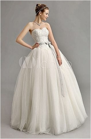 Бальное платье в форме сердца, свадебное платье с цветным поясом Milanoo