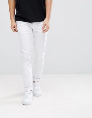 Белые узкие брюки чинос от Asos Design