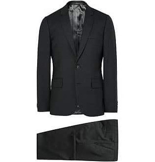 Серый костюм для путешествий с зауженным шерстяным костюмом Soho