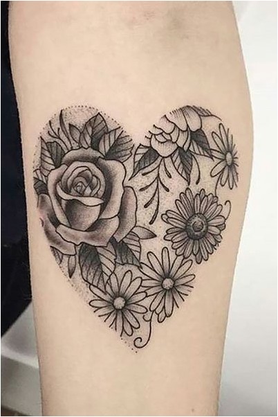 Татуировка Сердце Розы