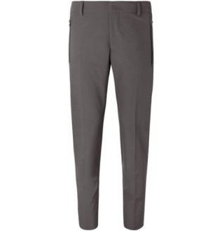 Серые зауженные зауженные брюки из технического твила серого цвета